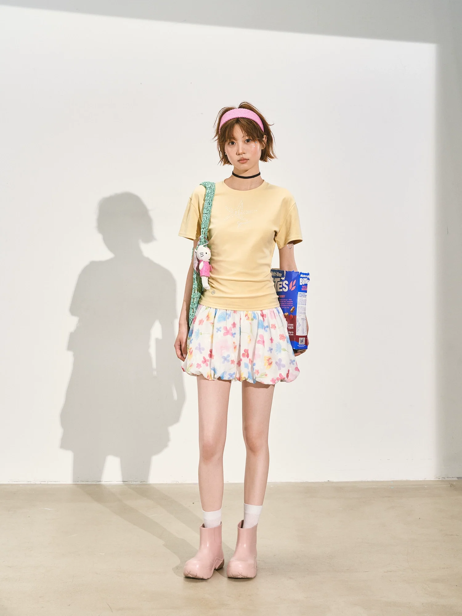 Slim-Fit Lazy Half-sleeve T-shirt