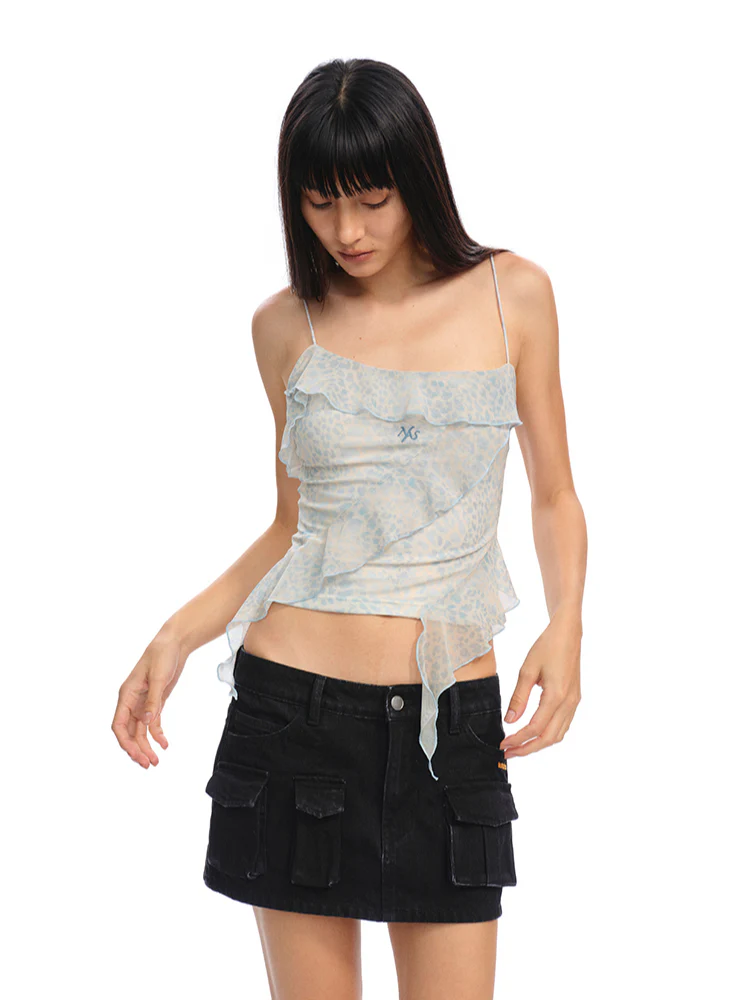 Asymmetric Ruffled Cami