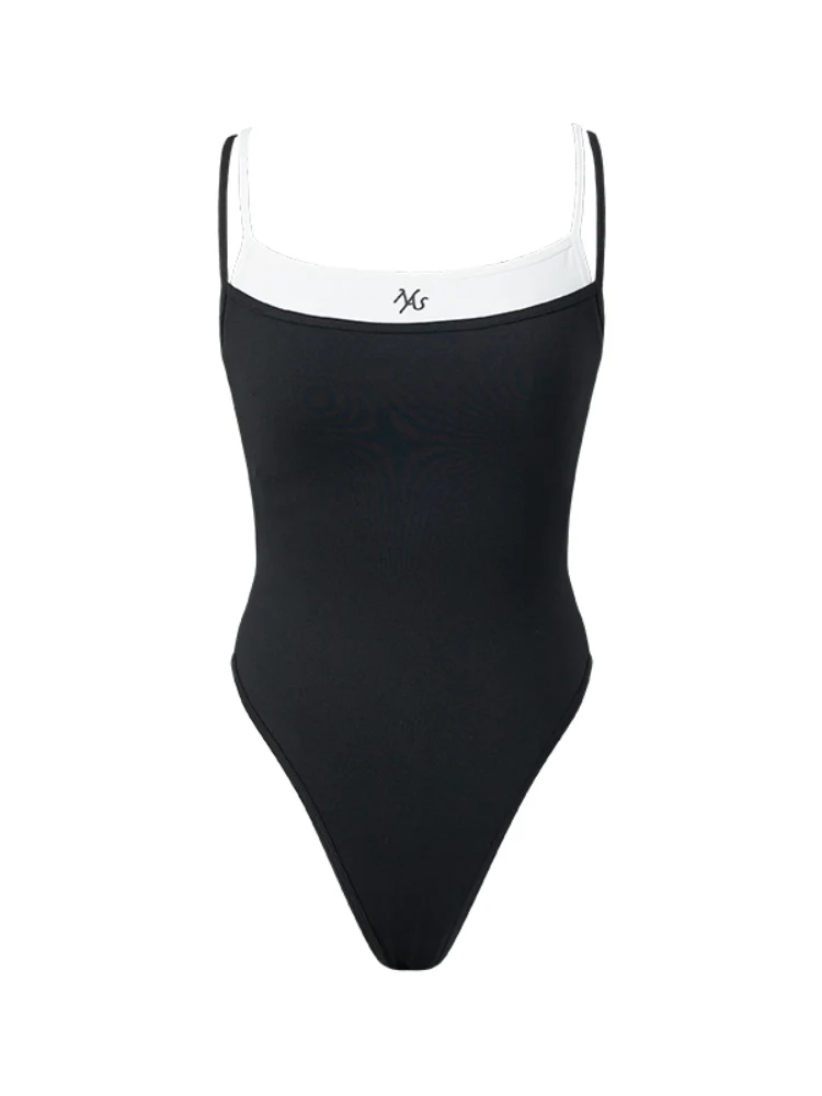 Fake Two-Piece One-Piece Vest Sling