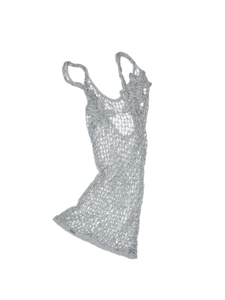 Hand-Crocheted Starfish Strappy Knotted Vest