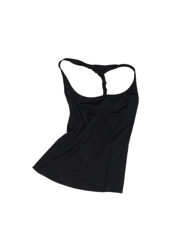 Large Round-Neck Knot Acetate Tank Top & Skirt Set