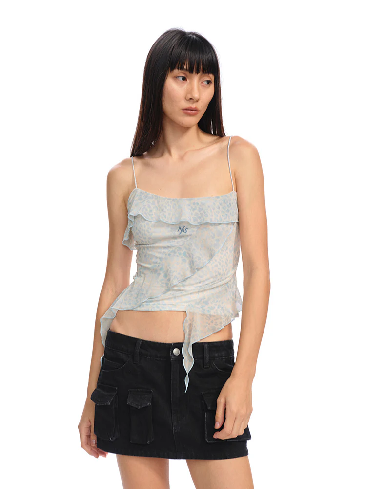 Asymmetric Ruffled Cami