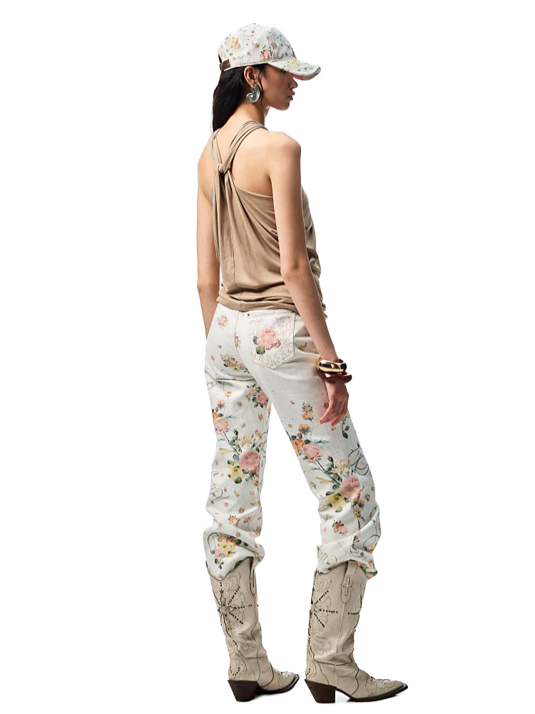 High-Elastic V-Neck Knotted Acetate Camisole