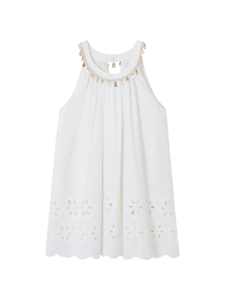 Vacation-Style Sleeveless Top & Skirt Set