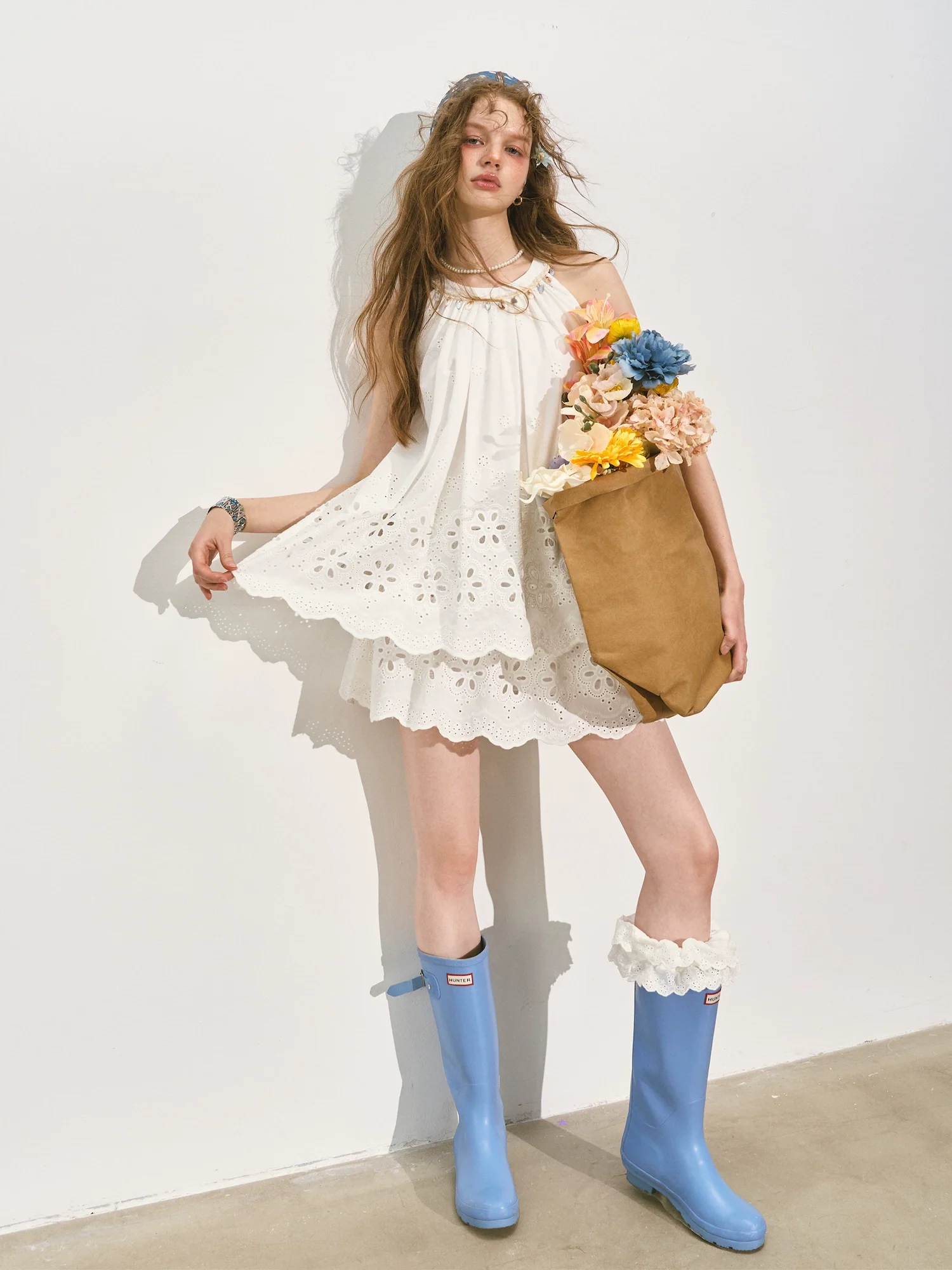 Vacation-Style Sleeveless Top & Skirt Set