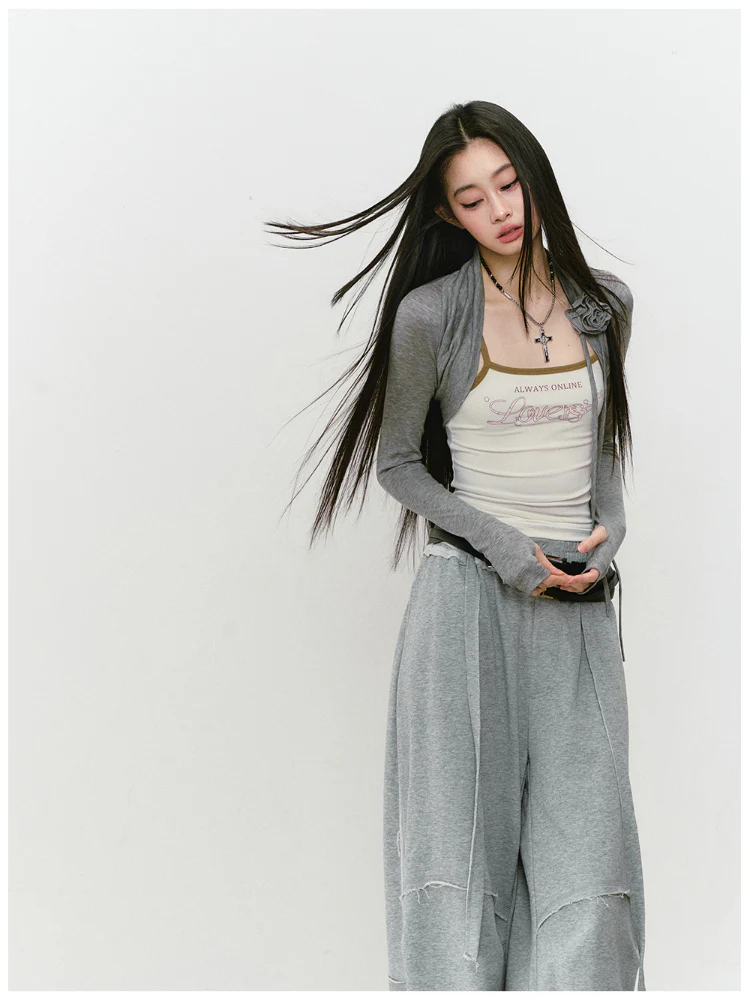 3D Flowers Lyocell Vest Coat