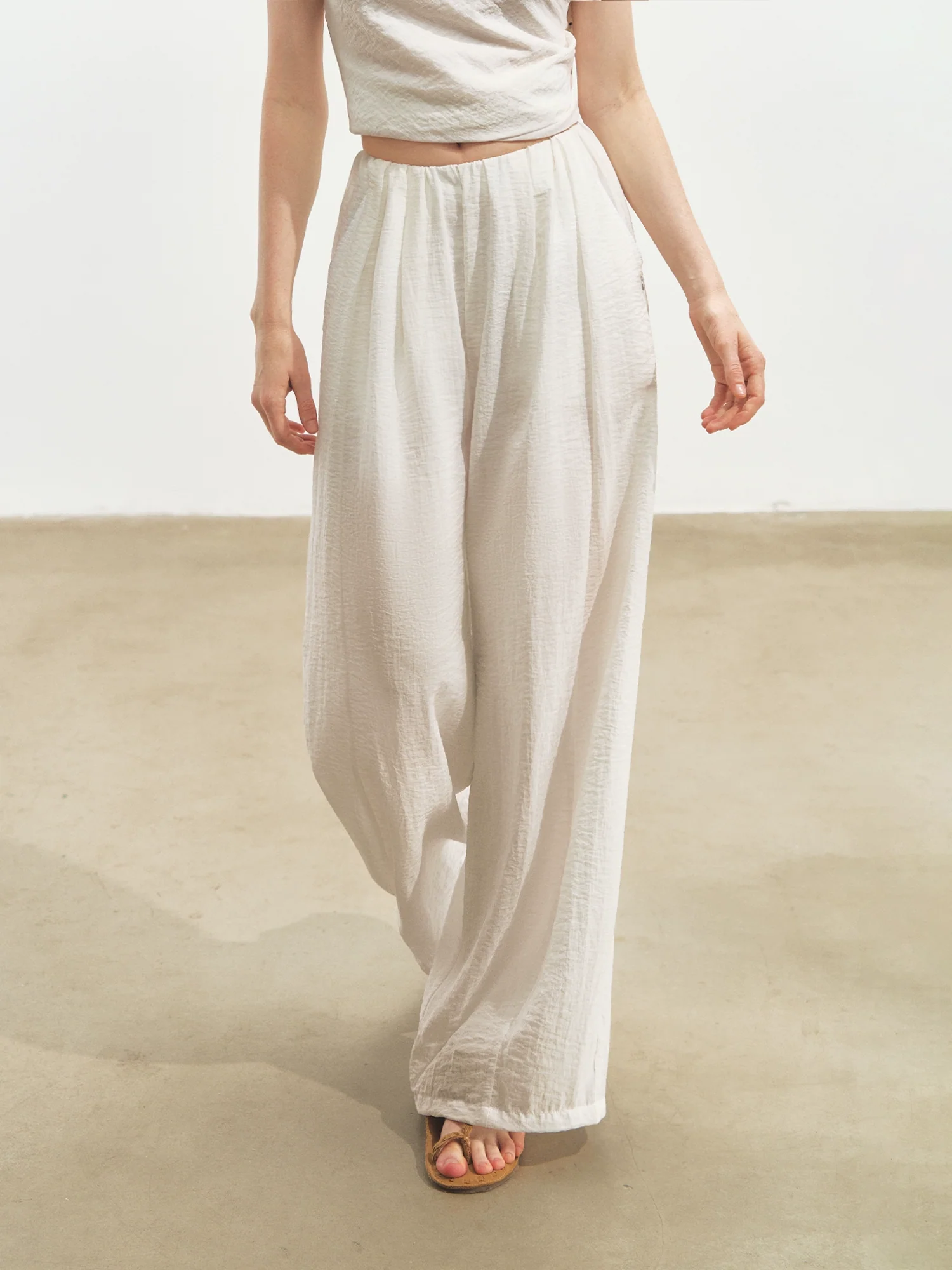 Draped Lazy Asymmetric Shoulder Convertible Top Set