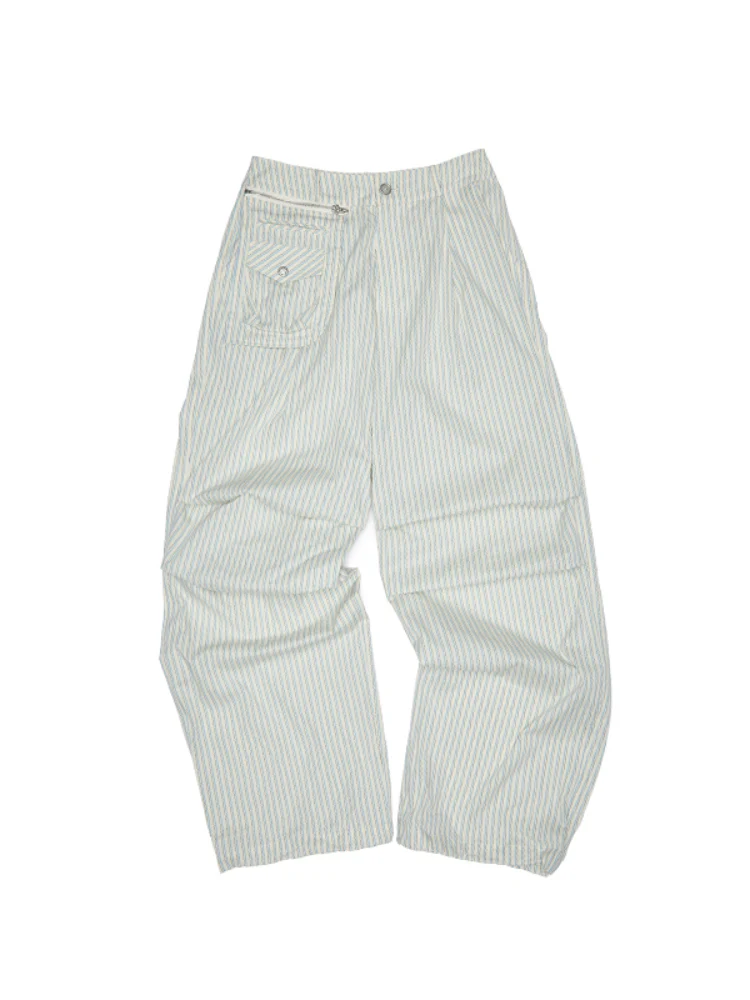 Retro Diagonal Cut Striped Bud Shirt