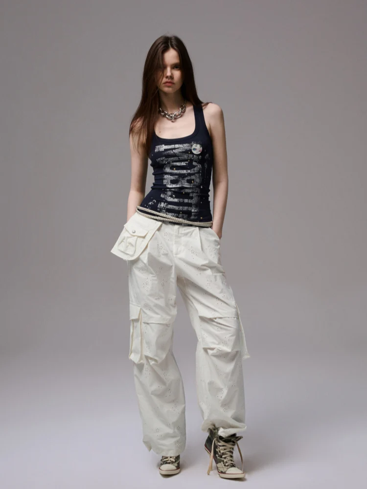 Hot-Stamped Gold & Silver Letter Printed Vest