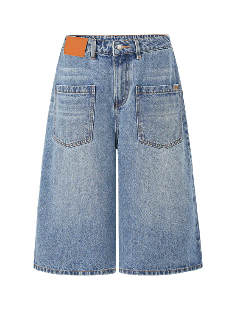 Washed Low - Rise 5 - Inch Denim Shorts