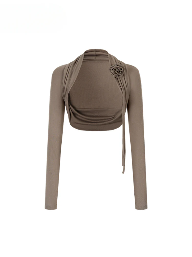 3D Flowers Lyocell Vest Coat