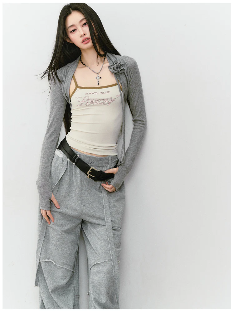 3D Flowers Lyocell Vest Coat