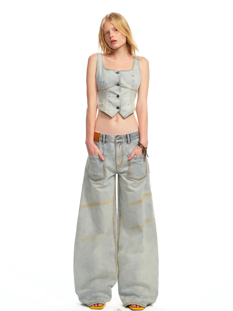 Washed Reversed - Pocket Jeans