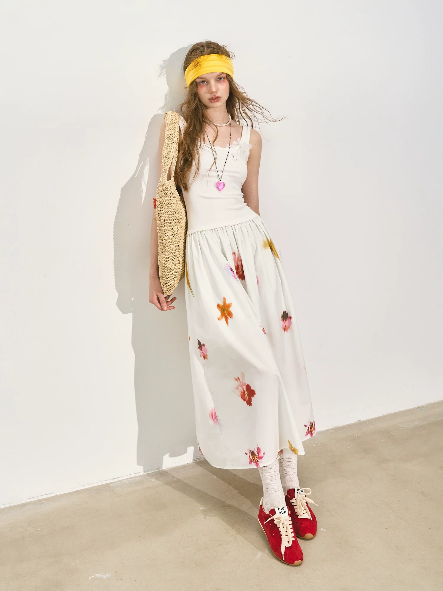 Patchwork Slim-fit Midi Dress