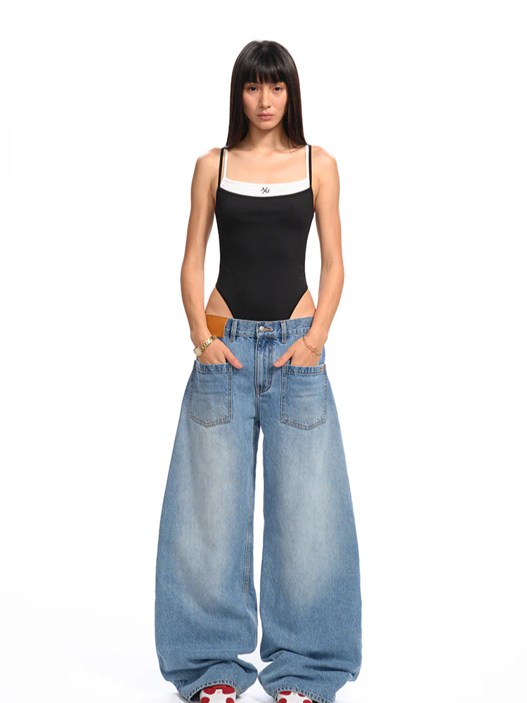 Washed Reversed - Pocket Jeans