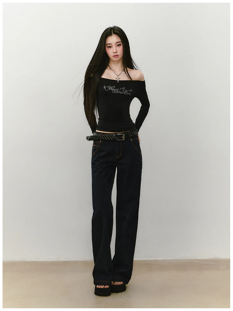 One-shoulder Skin-friendly Top