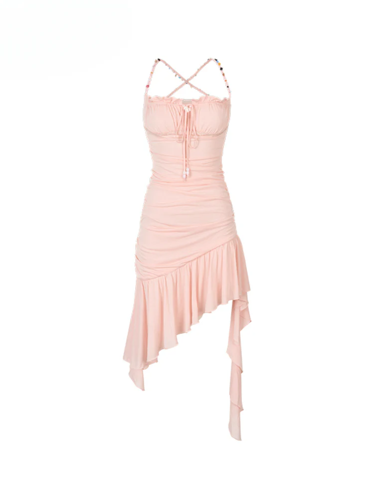 Beaded Mesh Bodycon Dress