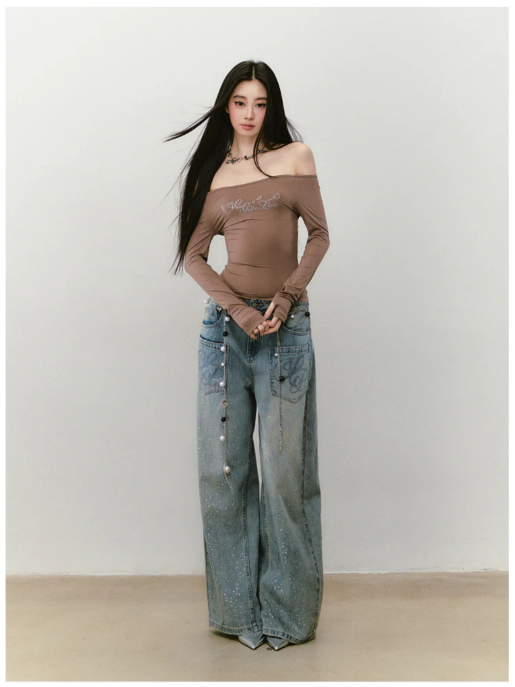 One-shoulder Skin-friendly Top