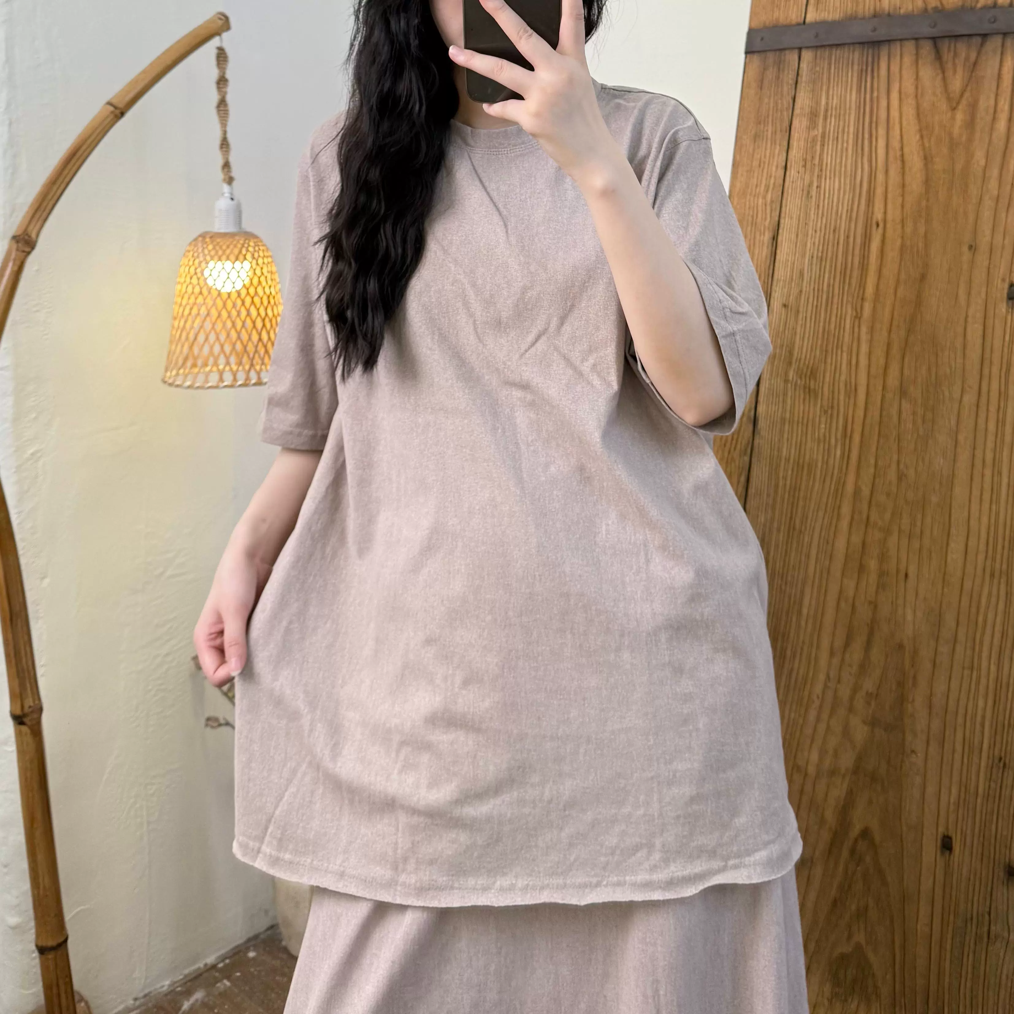 Summer Cotton Casual Versatile Soft Round Neck T-Shirt