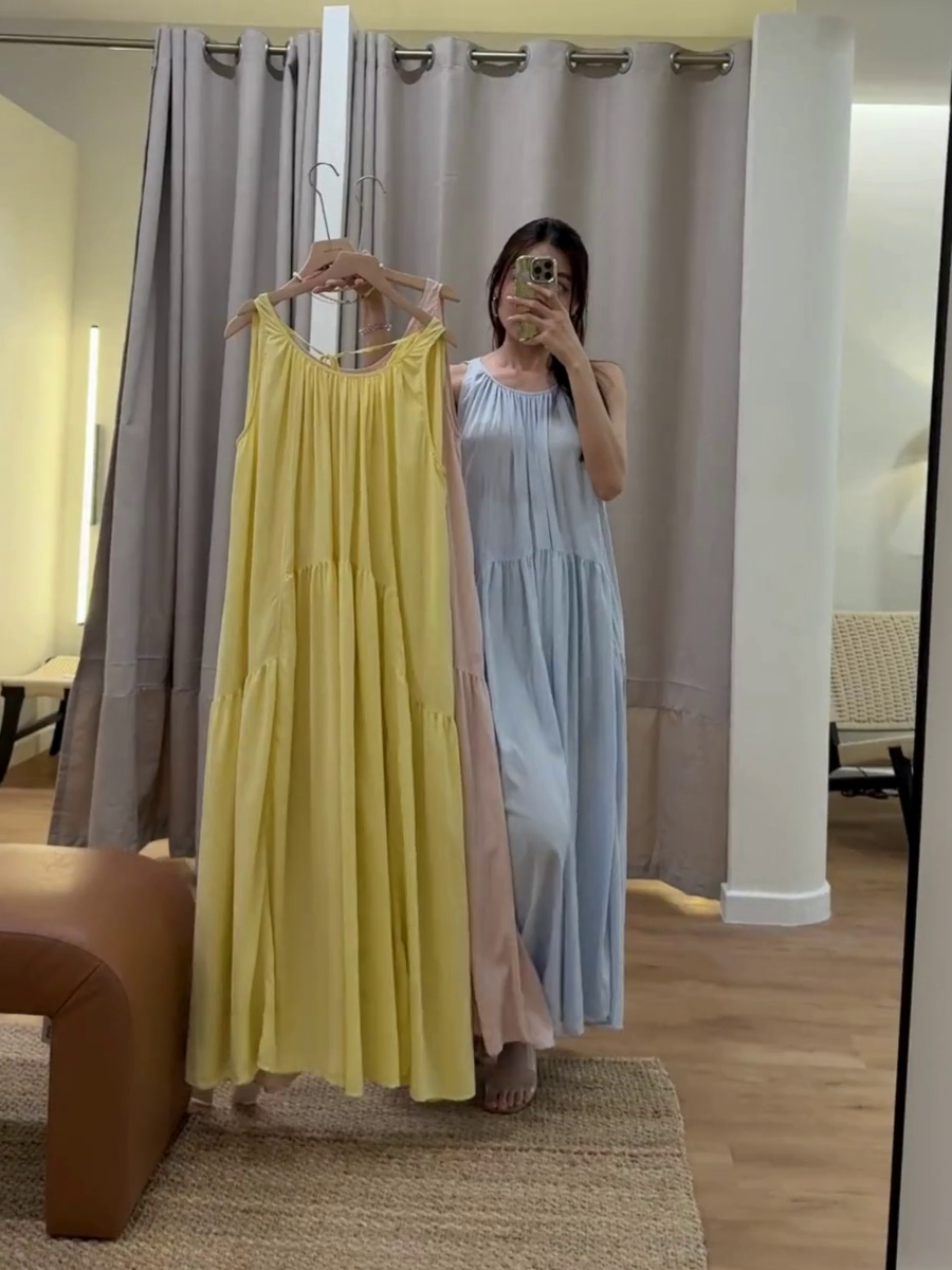 Kayla Round Neck Trapeze Dress (DR106)