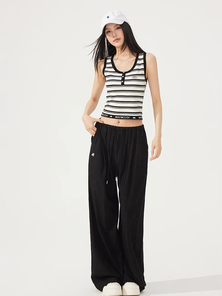 Cool & Breathable Lazy Wide-leg Pants