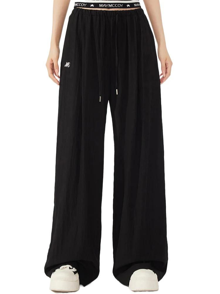Cool & Breathable Lazy Wide-leg Pants