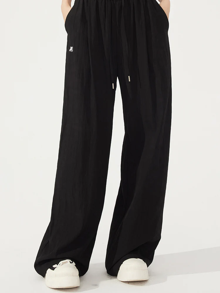 Cool & Breathable Lazy Wide-leg Pants