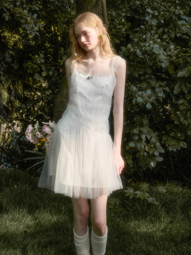 Soft Summer Lightweight Tulle Dress