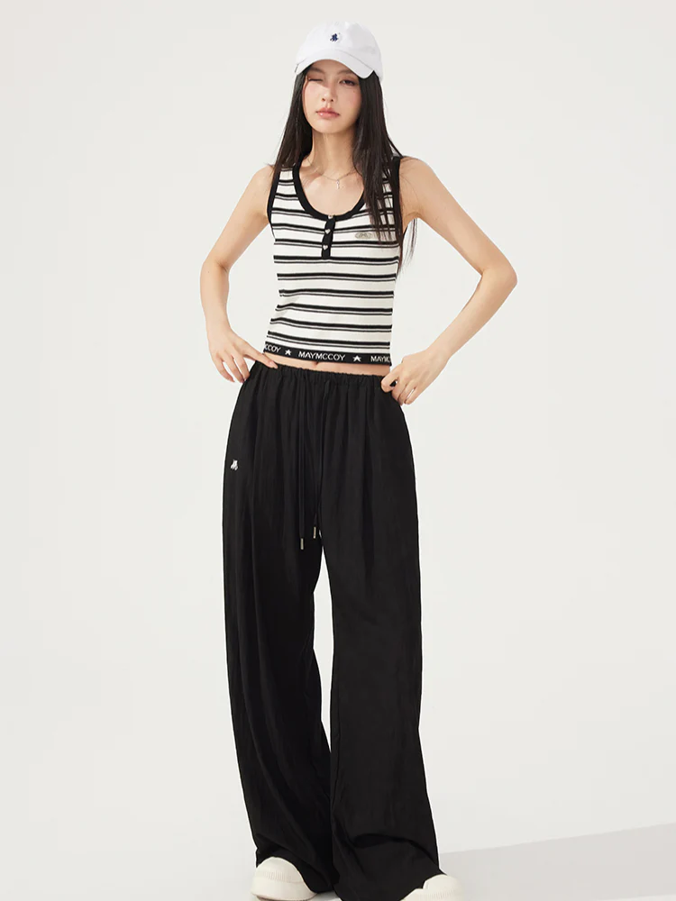 Cool & Breathable Lazy Wide-leg Pants