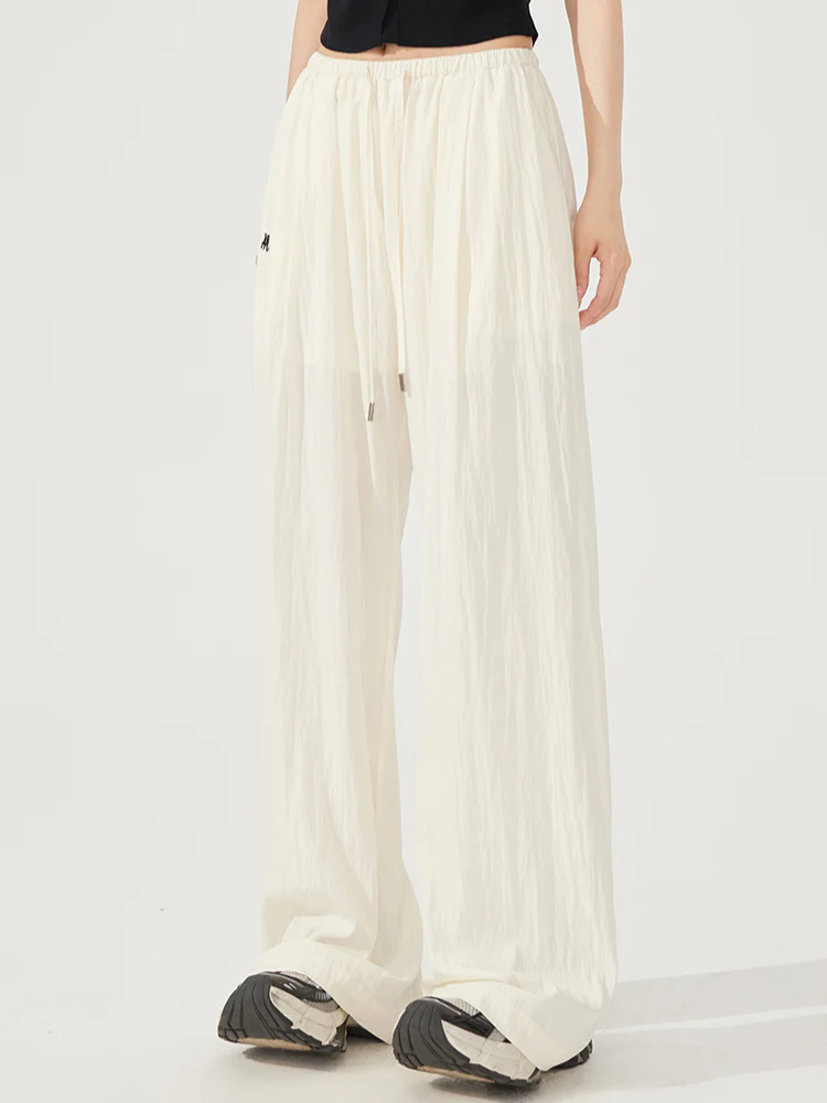 Cool & Breathable Lazy Wide-leg Pants