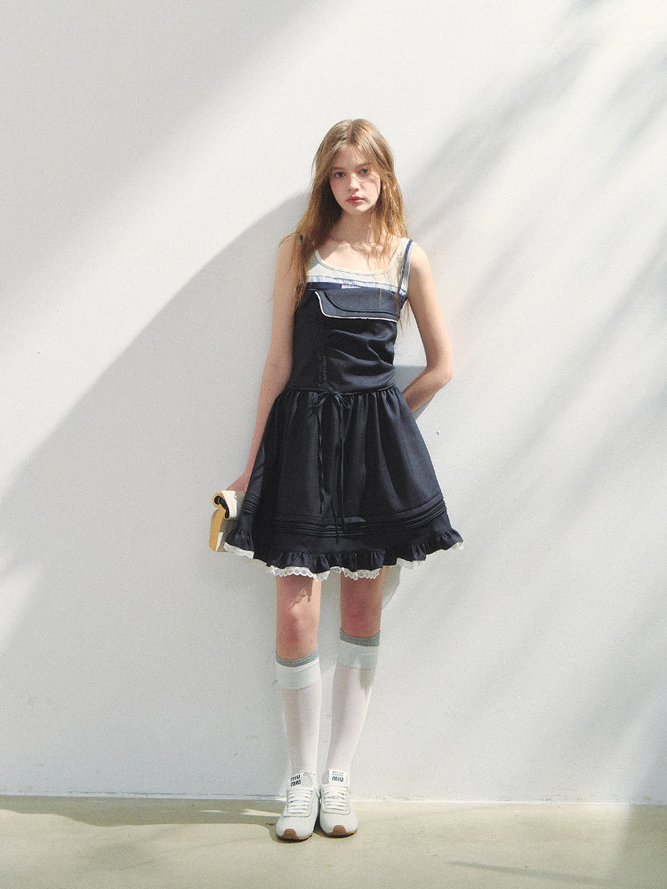 Preppy Strapless Dress