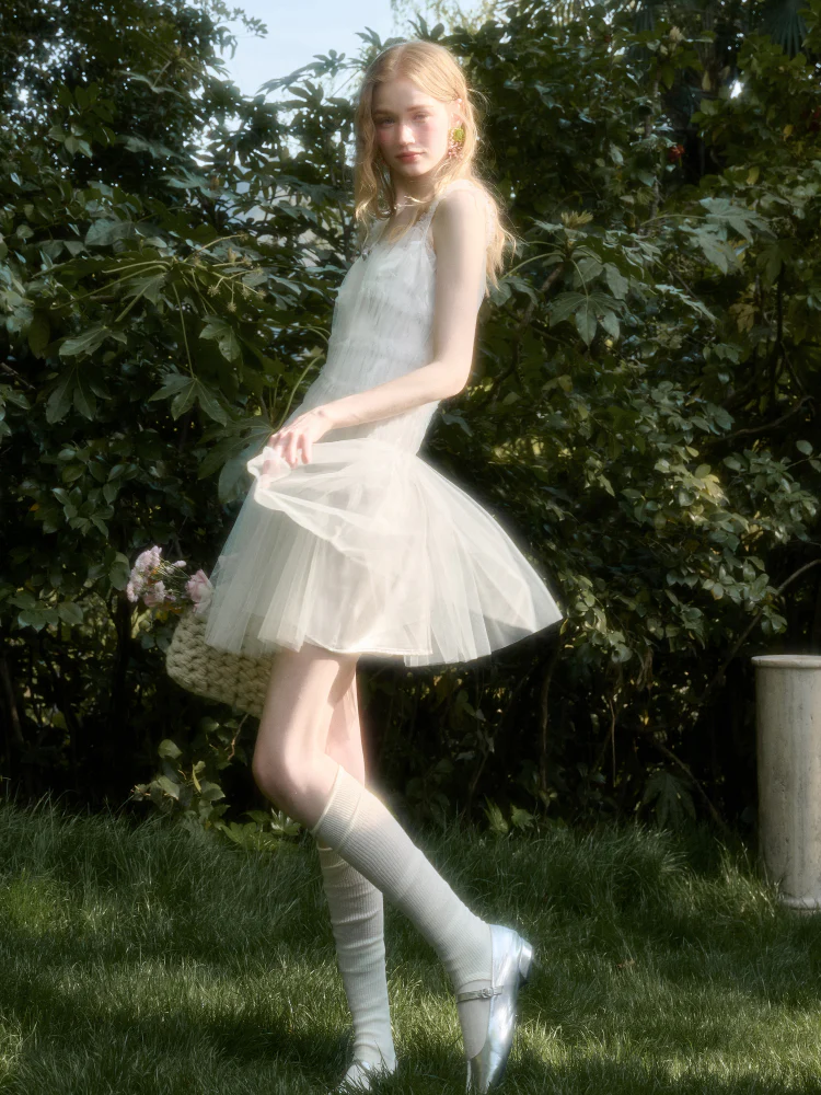 Soft Summer Lightweight Tulle Dress