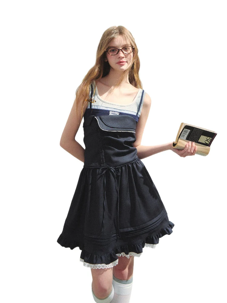 Preppy Strapless Dress