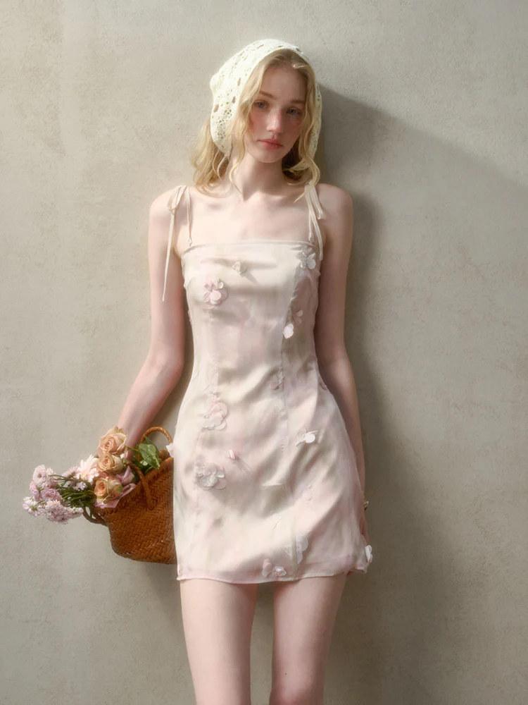 Romantic Moments in Pastel Island Long and Short Dress