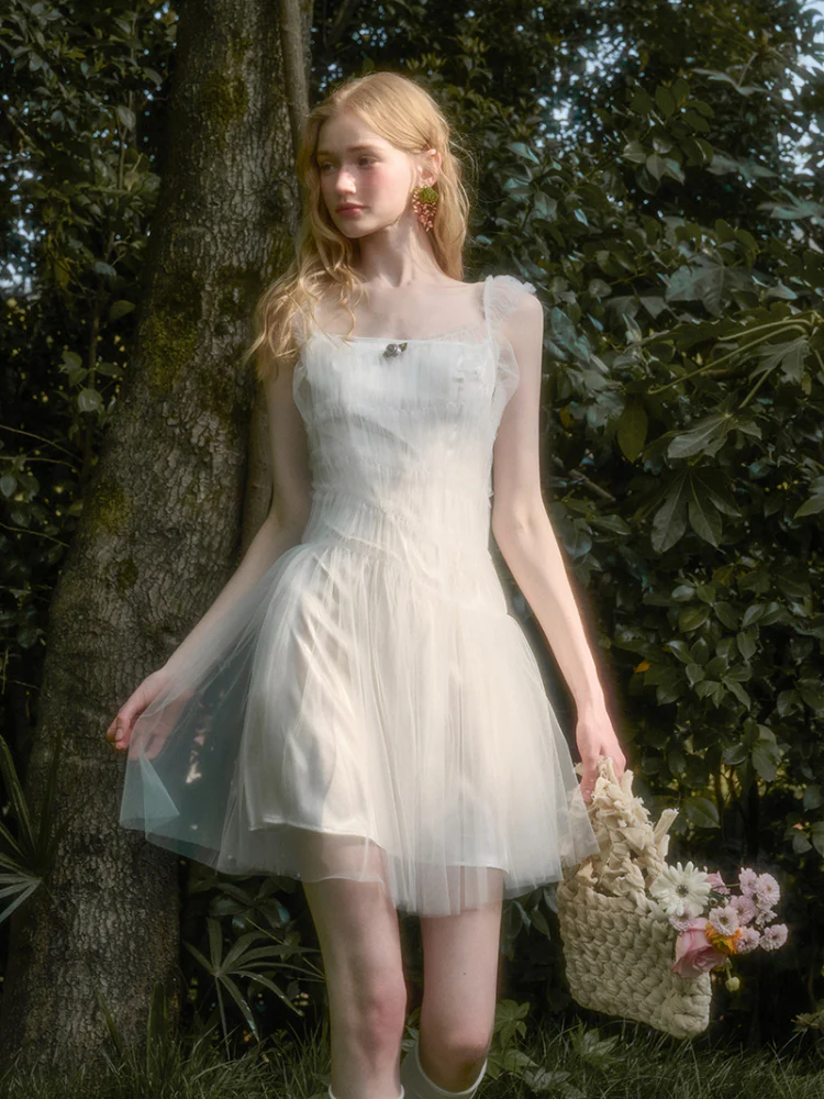 Soft Summer Lightweight Tulle Dress