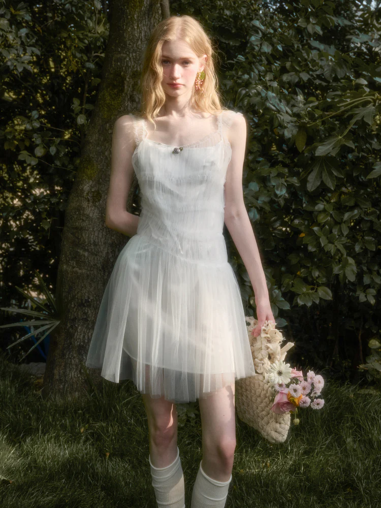Soft Summer Lightweight Tulle Dress