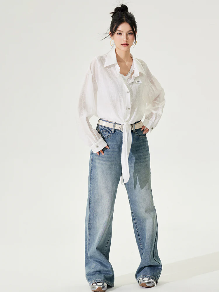 Lace Sunscreen Shirt Set