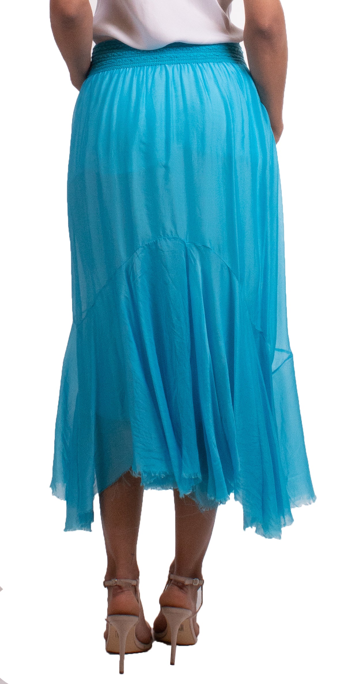 Asymmetrical Raw Edge Skirt