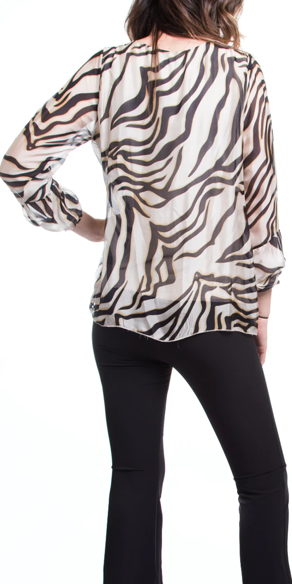 Zebra Print Blouse