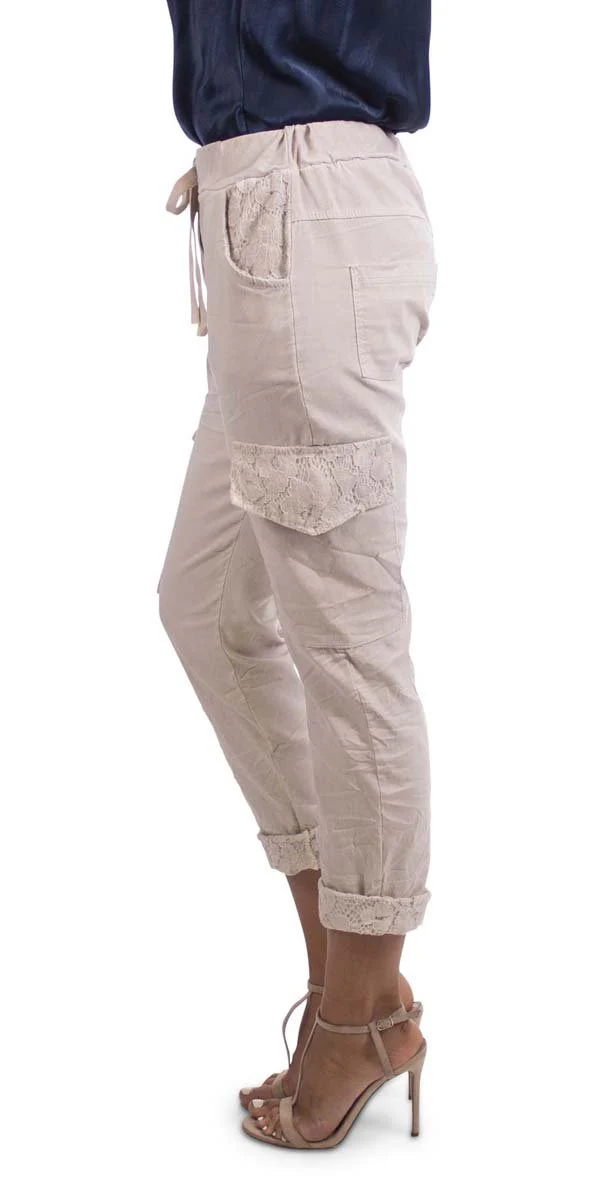 Drawstring Cargo Pants