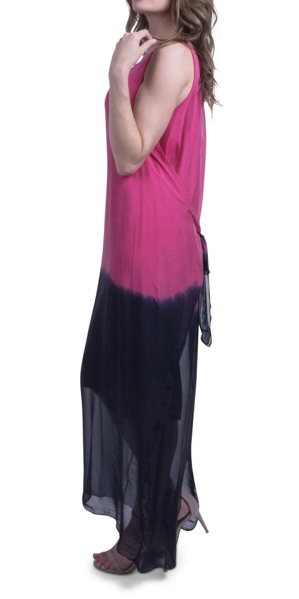 Maxi Silk 2 Tone Dress