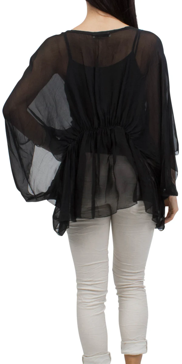Two Piece Bat-Wing Blouse