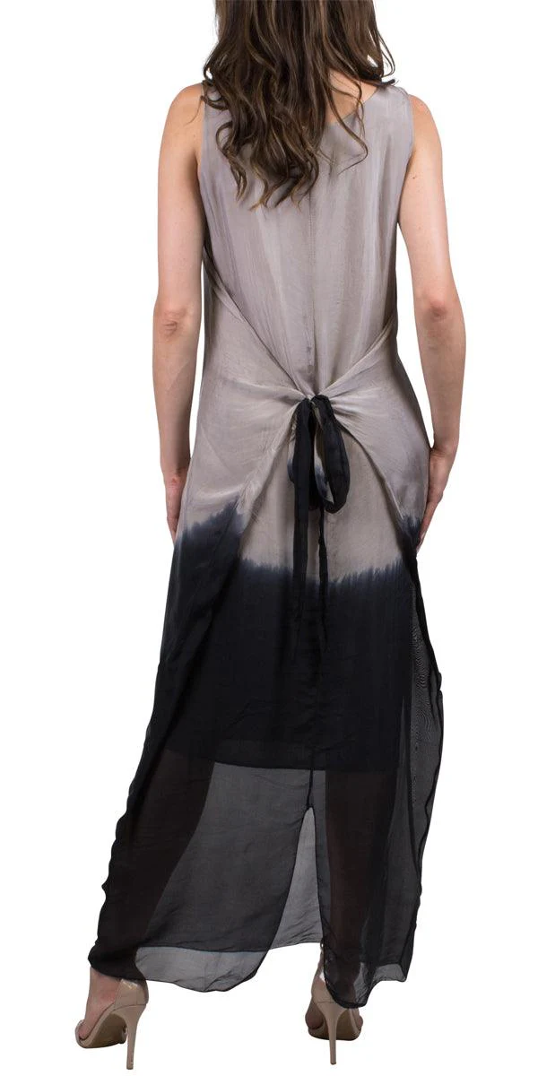 Maxi Silk 2 Tone Dress