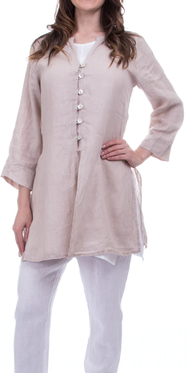 2 Piece Linen Tunic Jacket