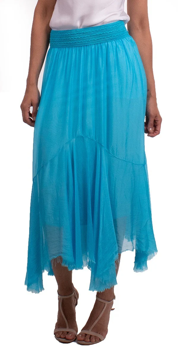 Asymmetrical Raw Edge Skirt