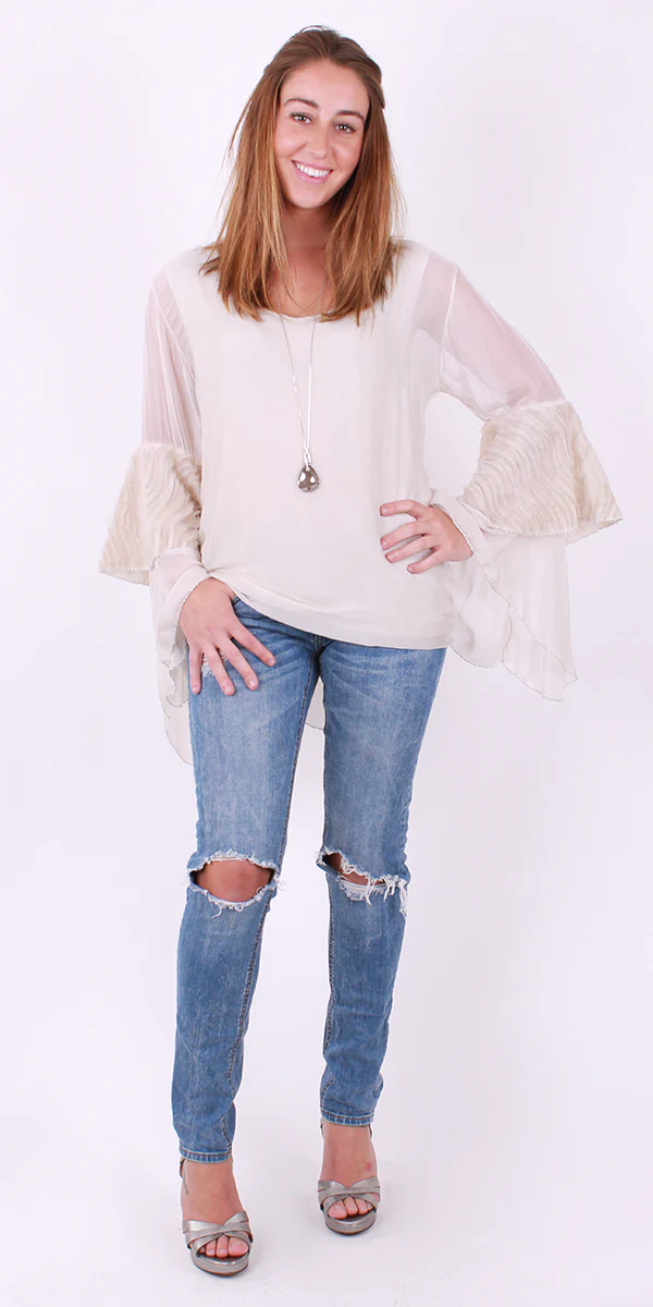 Tiered Sleeve Blouse