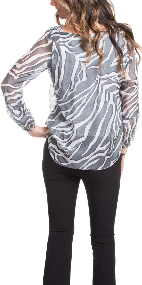 Zebra Print Blouse
