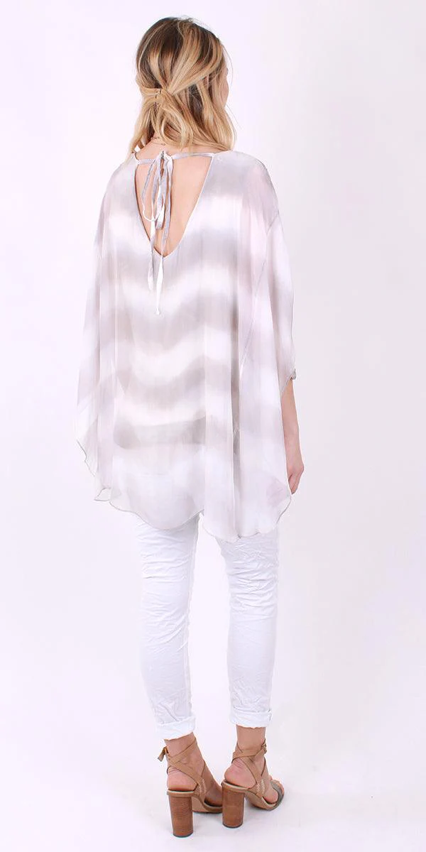 Open Sleeve Sequin Blouse