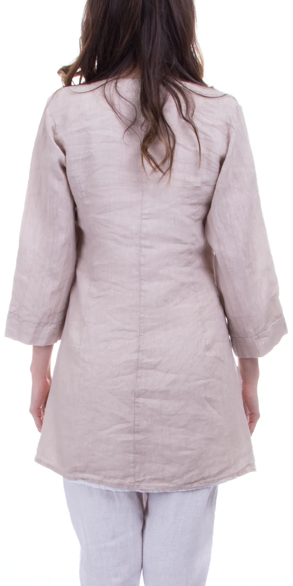 2 Piece Linen Tunic Jacket