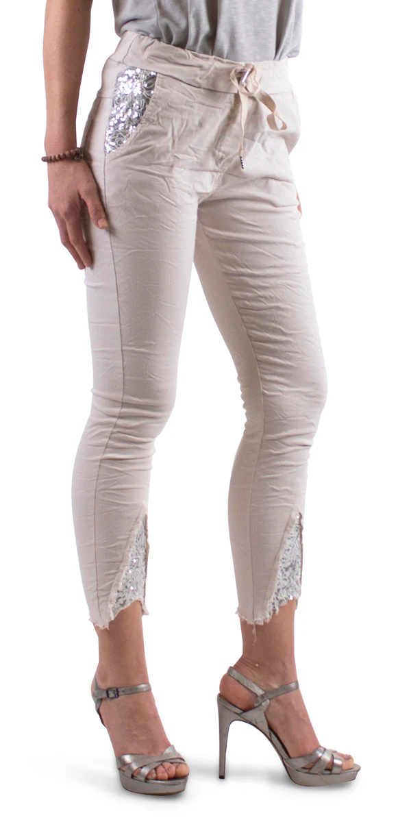 Sequin Detail Pants
